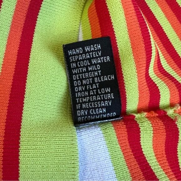 Cyrus Striped Multicolor Sleeveless V-Neck Camisole - M - Picture 6 of 7